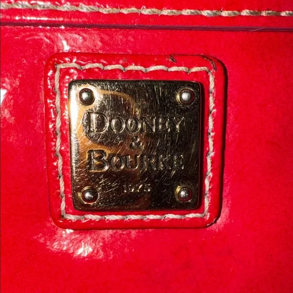 Dooney & Bourke Shiny Red Wristlet - Picture 3 of 9